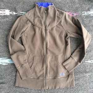 The North Face Grey Zip Jacket - medium